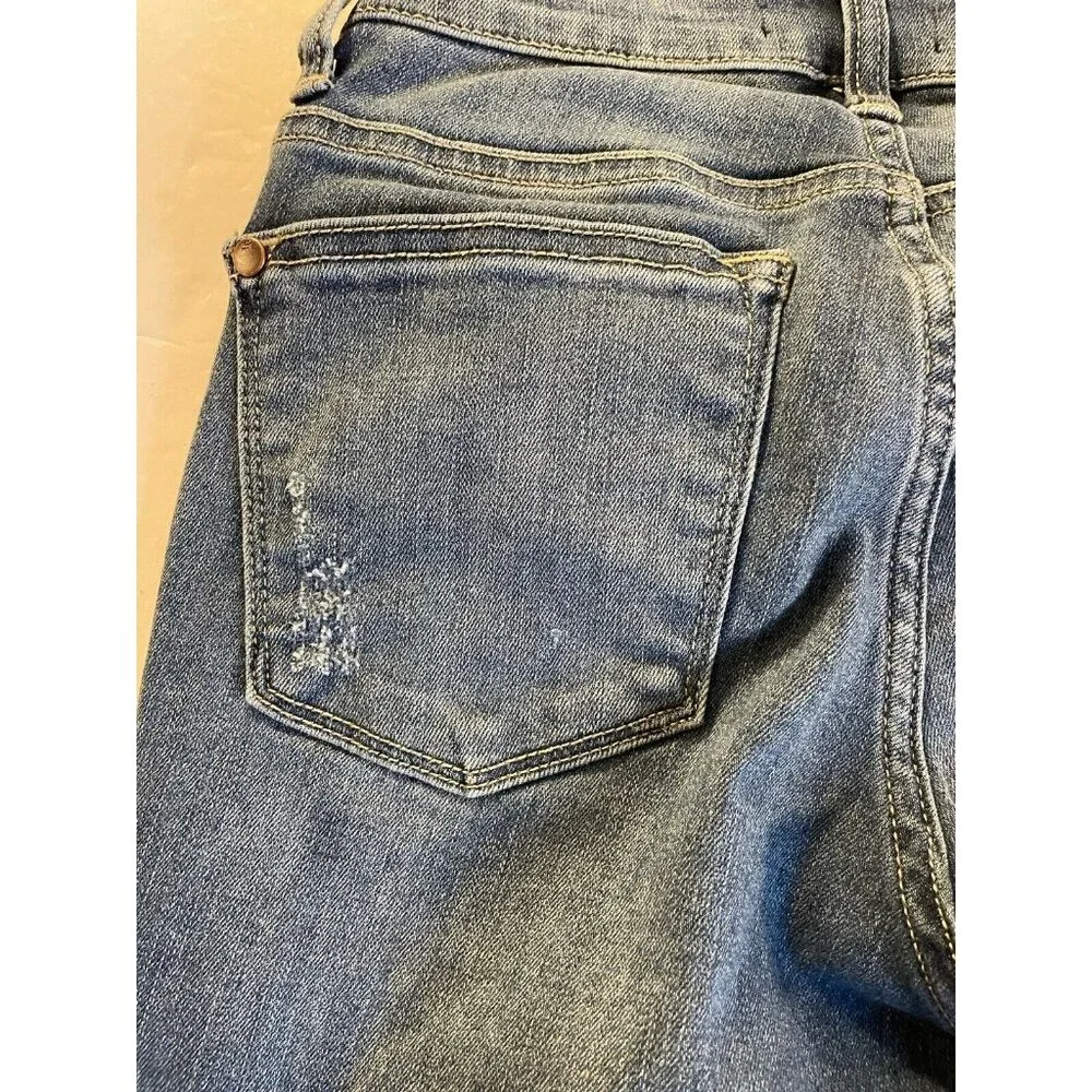 Judy Blue Jeans Womens 1/25 25x28.5 Blue Skinny Distressed Denim JB82109MD - Picture 10 of 16